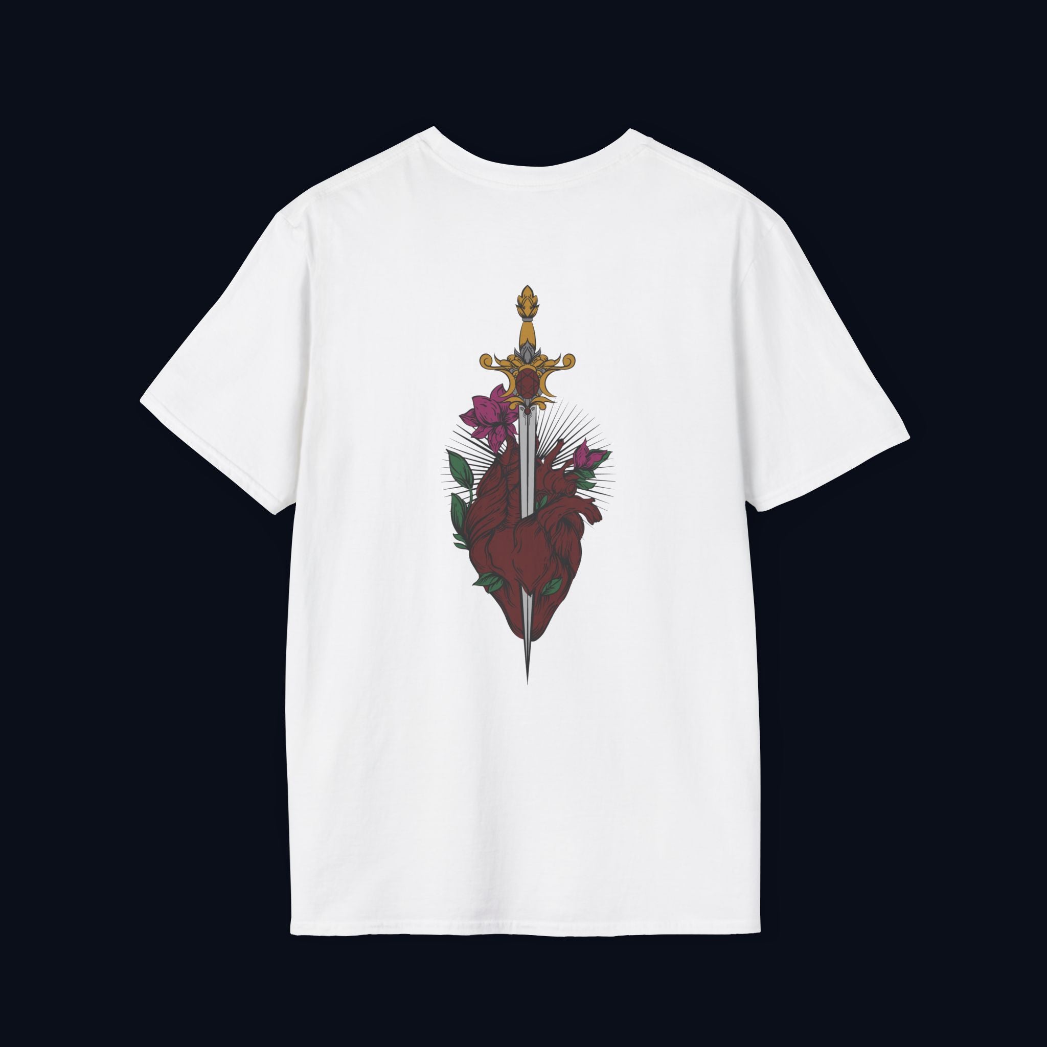 last goodbye back print t-shirt — nostalgic streetwear inspired by memories