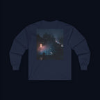 window light back print long sleeve t-shirt — nostalgic minimalist streetwear