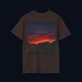 the long way home back print t-shirt — nostalgic minimalist streetwear