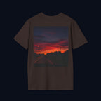 the long way home back print t-shirt — nostalgic minimalist streetwear
