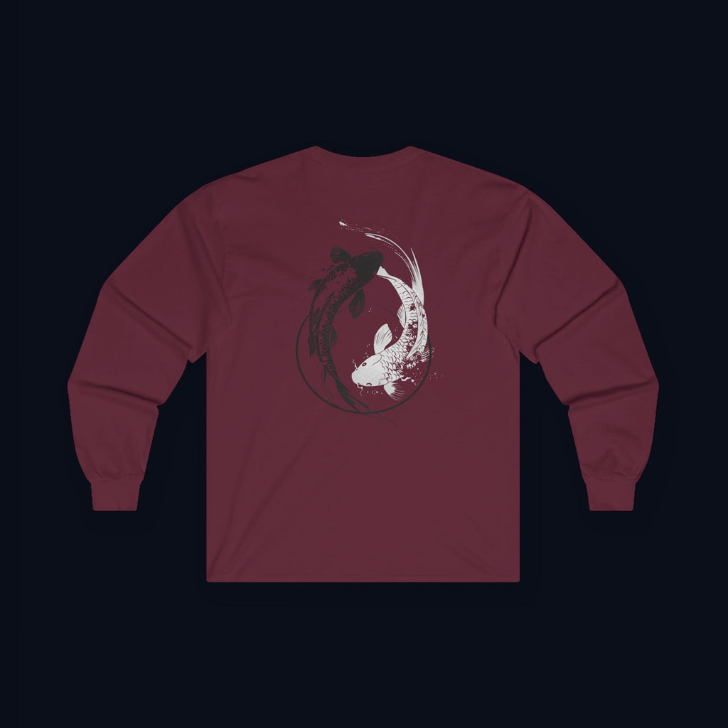 still finding you back print long sleeve t-shirt — nostalgic minimalist streetwear
