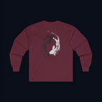 still finding you back print long sleeve t-shirt — nostalgic minimalist streetwear