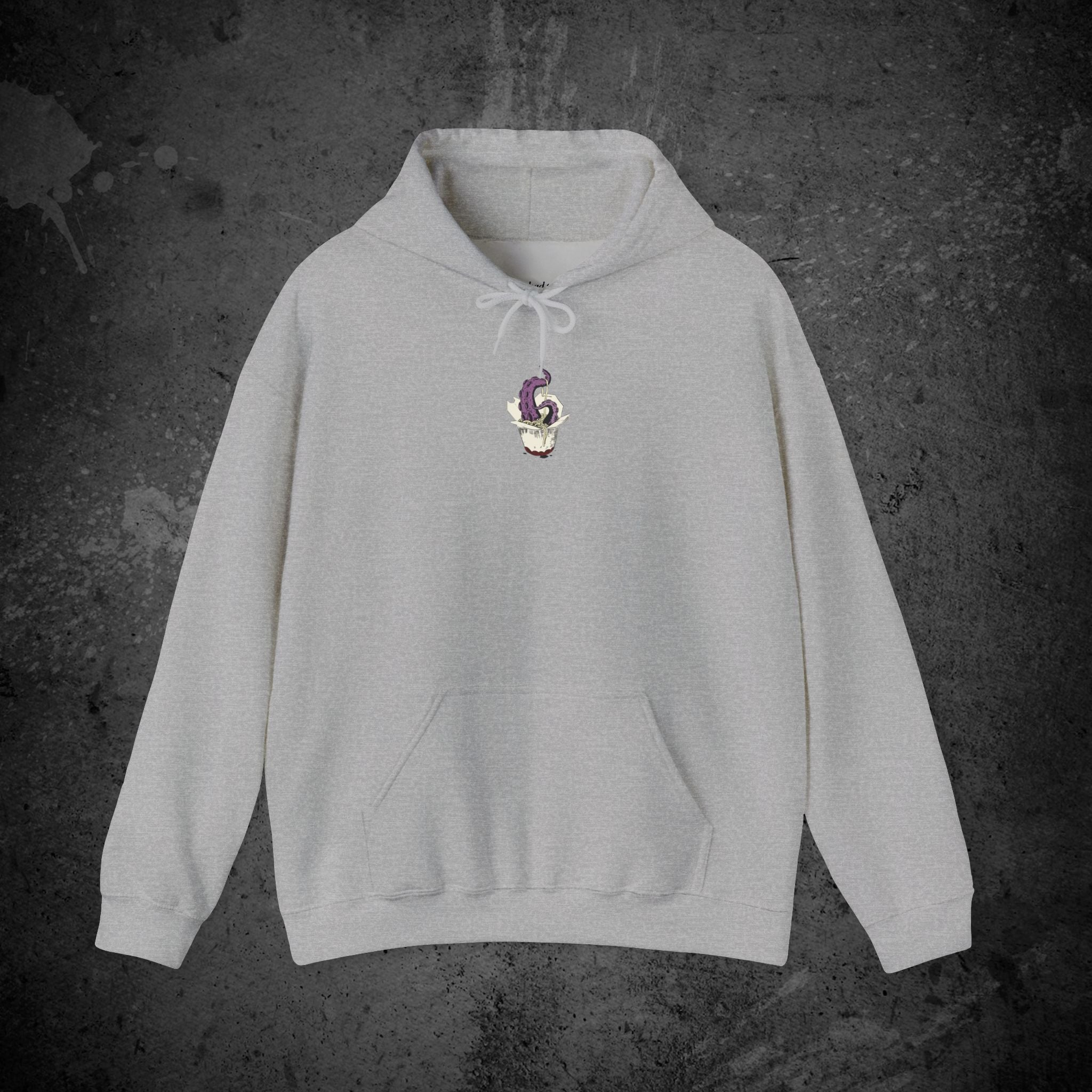 tentacle takeout printed hoodie — nostalgic minimalist streetwear