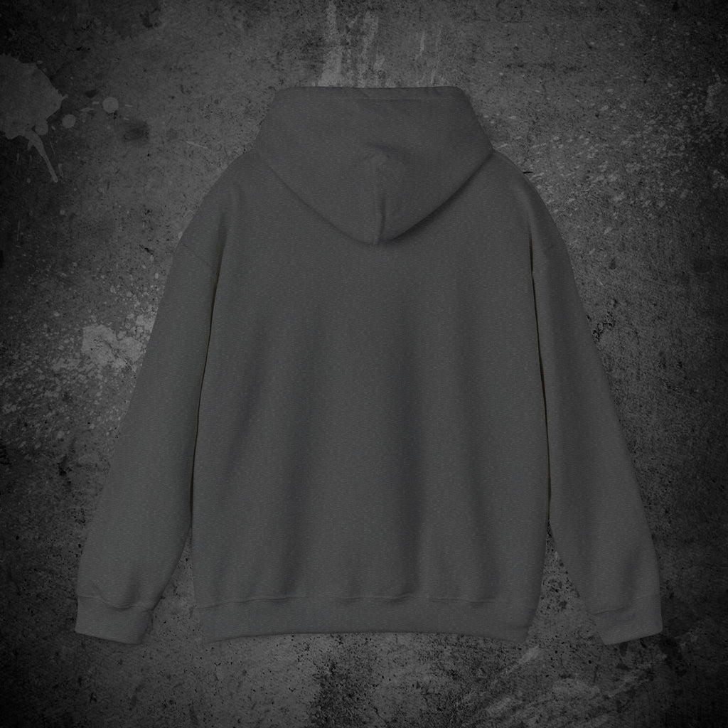 haunted portrait printed hoodie — nostalgic minimalist streetwear